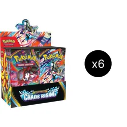 Pokemon Chaos Rising Booster Case 6 Factory Sealed Boxes PRESALE - Image 1