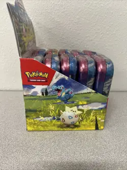 POKEMON TCG ASCENDED HEROES FACTORY SEALED MINI TINS LOT OF 10 WITH DISPLAY BOX - Image 3