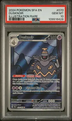 Pokemon Dusknoir 070/064 Illustration Rare Shrouded Fable PSA 10 GEM MINT - Image 1