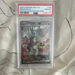 Pokemon Reshiram ex Sv: White Flare Special Illustration Rare Holo PSA 10 166/0… - Image 1