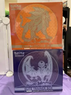 Sun and Moon Base Pokemon Center Exclusive ETB Elite Trainer Box TCG SHIPS FREE 820650802041 - Image 1
