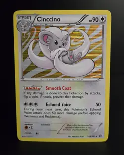 Pokemon TCG - CINCCINO - 105/113 - HOLO - RARE - LEGENDARY TREASURES (2013) - LP - Image 1