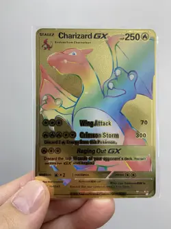 Gold Metal Charizard GX Pokemon Card-Collectible Gift Display！ - Image 1