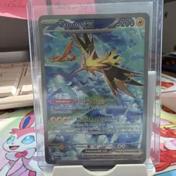 Pokemon Zapdos ex 202/165 Scarlet & Violet 151 Ultra Rare EX HP 200 English - Image 2