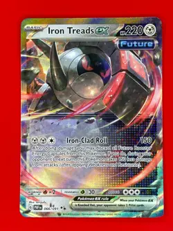Pokemon TCG Iron Treads ex 066/091 Paldean Fates Double Rare English 2024 NM - Image 1