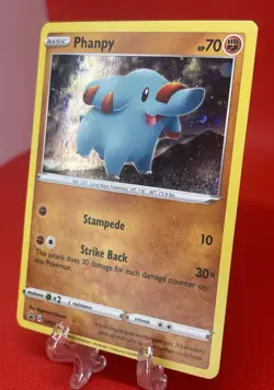 Pokemon TCG Phanpy Black Star Holo Promo SWSH117 Chilling Reign 2021 LP - Image 2