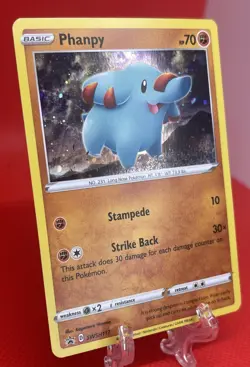 Pokemon TCG Phanpy Black Star Holo Promo SWSH117 Chilling Reign 2021 LP - Image 3