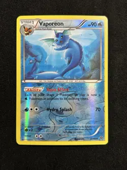 Vaporeon 2015 Pokemon XY Ancient Origins #22/98 Reverse Holo - Image 1