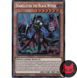 Yugioh Diabellstar the Black Witch RA03-EN032 Secret Rare 1st Edition NM - Image 1