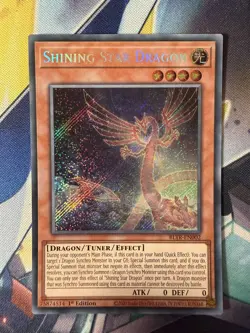 YuGiOh! Shining Star Dragon Secret Rare BLTR-EN002 - Image 1