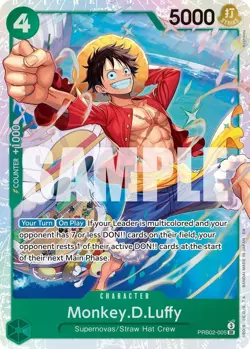 PRB02-005 Monkey.D.Luffy - PRB02-005 English SR One Piece TCG Card Game - Image 2