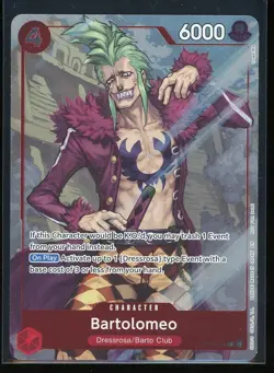 Bartolomeo One Piece OP15 Adventure on Kami's Island Dash Pack Rare Foil #014 - Image 1