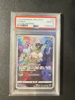 Pokemon Card Mew 183/172 AR VSTAR Universe S12a 2022 PSA 10 JAPANESE - Image 1