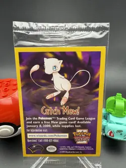 SEALED "Catch Mew" Pokemon PIKACHU Card BLACK STAR PROMO Set#4 Movie WB Stamped - Image 1