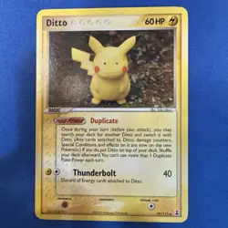 Pokemon TCG Ditto EX Delta Species Rare 39/113 Regular Basic 60HP 40 Attack Card - Image 1