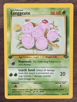 Exeggcute 52/64 Common Jungle 1st Edition Non Holo Pokemon Card - Image 1