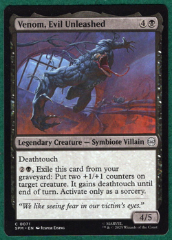 Venom, Evil Unleashed - Marvel's Spider-Man (SPM) #71 - Magic MTG Card - Image 1