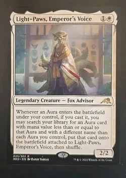 Light-Paws, Emperor's Voice Kamigawa: Neon Dynasty MTG Regular Near Mint - Image 1