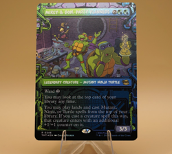 Mikey & Don, Party Planners | 246 | Rare | Showcase | Foil | TMNT | MTG - Image 1