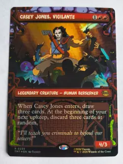 MTG Casey Jones, Vigilante (0235); Foil Showcase; NM/Unplayed; TMNT - Image 1