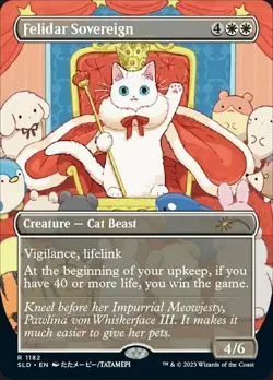 Light Play x 1 Felidar Sovereign - Foil - Borderless Secret Lair Drop Series - F - Image 1