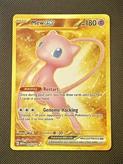 Pokemon Mew EX TCG Scarlet & Violet Holo Hyper Rare Card 205/165 - Image 1