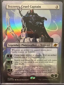 Tezzeret, Cruel Captain (Borderless 287) (FOIL) - NM - MTG - EOE - Image 1