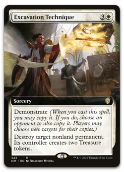 Excavation Technique (Extended Art) #343 (NM) Commander 2021 C21 Magic MTG - Image 1