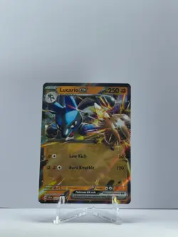 LUCARIO EX 82/142 DOUBLE RARE STELLAR CROWN POKEMON NEAR MINT - Image 1