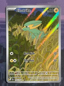 Electrike 196/182 Pokemon Destined Rivals Illustration Rare Card Near Mint (NM)3 - Image 1