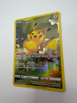 Pokemon Pikachu GG30/GG70 Crown Zenith Galarian Gallery Holo Near Mint ATC - Image 2