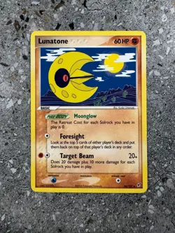 Pokemon TCG Cards Lunatone 36/107 Deoxys Uncommon NM - Image 1