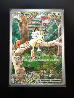 Pokemon Me02: Phantasmal Flames IR Holo 106/094 Basic Meowth 70 HP - Image 1