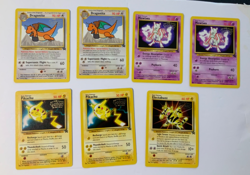 pokemon WB presents the first movie black star promos lot 7 cards total - Image 1