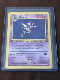 Pokemon 1999 Haunter First Edition Fossil 21/62 Non-Holo - Image 1