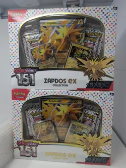 Pokemon TCG Scarlet & Violet 151 Zapdos ex Collection Box - Lot Of 4- New Sealed - Image 2
