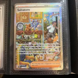 Pokemon Card Salvatore 212/162 Temporal Forces Special Illustration Rare NM - Image 1