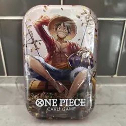 Bandai One Piece Tin Pack Set Vol.2 2 Packs English Promo Luffy OP-13 - Image 1