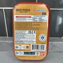 Bandai One Piece Tin Pack Set Vol.2 2 Packs English Promo Luffy OP-13 - Image 2