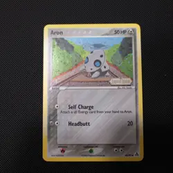 Aron 48/92 Legend Maker Reverse Holo Common Pokemon Card Stamped LP - Image 1