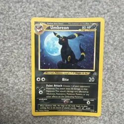 Pokemon TCG Umbreon Neo Discovery Holo Card 13/75 Unlimited Rare 2001 13/75 - Image 1