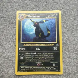 Pokemon TCG Umbreon Neo Discovery Holo Card 13/75 Unlimited Rare 2001 13/75 - Image 2