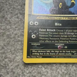 Pokemon TCG Umbreon Neo Discovery Holo Card 13/75 Unlimited Rare 2001 13/75 - Image 4