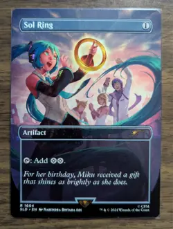 MTG Sol Ring (1604) Non-Foil Hatsune Miku Secret Lair Drop NM - Image 1
