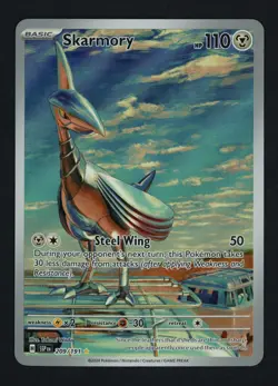 Skarmory 209/191 SV08: Surging Sparks Holofoil Illustration Rare Pokemon TCG - Image 1