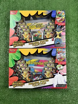 Pokemon TCG Ascended Heroes Poster Collection Gardevoir & Lucario New ✅ Fast 🚚 - Image 1