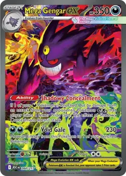 Pokemon Near Mint Mega Gengar ex - 284/217 - Special Illustration Rare English - Image 1