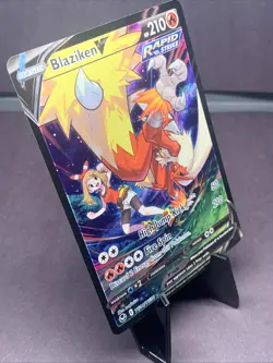 Pokemon TCG Blaziken V TG14/TG30 Ultra Rare Silver Tempest Trainer Gallery NM/M - Image 3