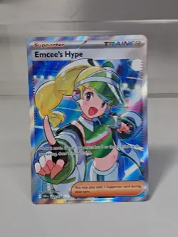 Emcee's Hype - 220/182 Ultra Rare SV10: Destined Rivals Pokemon TCG NM - Image 1