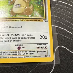 Kangaskhan 5/64 Unlimited Jungle Set Holo Rare 1999 English Pokemon TCG WoTC - Image 4